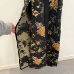 Lulus Lulu’s Pemberley Black Floral Jacquard Lace-Up Maxi Dress XS Photo 5