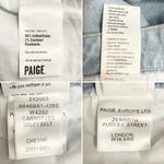 Paige Carrot Leg High Waist Jeans Cheyne Light Wash Belted Mom Jean Size 32 | 14 Photo 9