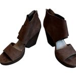 Eileen Fisher CLIP-NU Timbled Nubuck Open Toe Dress Sandal, Sz 9 Photo 2