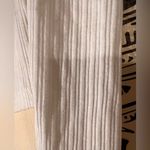 Divided  H&M White Long Sleeve‎ Ribbed Bow   Cropped Shirt Tee Women’s Medium Photo 4