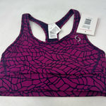 Moving Comfort  Switch it up Racer sports bra in Currant Woven size S Small NWT Photo 0