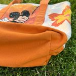 Disney Mickey Mouse Canvas Tote Bag with Orange Accents Photo 2