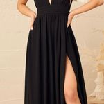 Lulus Women’s Small Lulu’s Black Floor Length Dress Photo 0