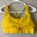 Zyia  Active Yellow Light N Tight Strappy Bra Size Large Photo 0