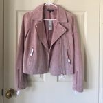 Kendall + Kylie suede moto jacket Photo 0