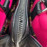 Betsey Johnson XOXO Black Quilted Heart Vegan Leather Bag Big Bow Handbag Photo 7