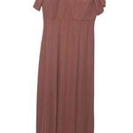Birdy Grey  Devin Convertible Maxi Bridesmaid Dress Desert Rose Chiffon Size M Photo 0