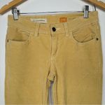 Pilcro and the Letterpress  Pale Yellow Zipper Ankle Stet Corduroy Pants Size 27 Photo 3
