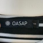 Oasap  Black & White Striped Asymmetrical Dress Photo 4