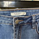 LUXE MODA hippy frayed ruffle bell denim jeans Size 8 EUC Blue Photo 2