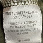 Garnet Hill  Luna Lace Inset Knit Dress Size Large Olive Green 3/4 Sleeve Formal Photo 5