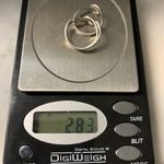 Set Of 3 Thin Sterling Silver Stacking Rings Ocean Wave Size 6/7/9 Photo 6