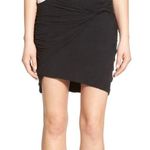 James Perse NWT  00 Black Twisted Jersey Knit Skirt Photo 0