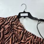 DUNDAS x REVOLVE Norma Mini Dress in Natural Zebra Small Black Photo 11