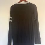 Vince Black Cardigan with Gray Trim Photo 6