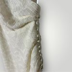 IRO  Roxanie One Shoulder Fil Coupé Chiffon Mini Dress Off White Size 40 or US‎ 8 Photo 4