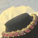 Rare Kramer New York signed circa 1940s. Ruby red netted set in EUC! Vintage Photo 0