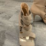 Steve Madden Strappy Denah Heels Size 7.5 Beige Nude High Heels Photo 7