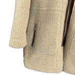 Avec Les Filles Women’s Reversible Faux Shearling Hooded Coat Brown Tan Size S Photo 5