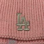 Los Angeles LA Dodgers MLB Baseball New Era Cuffless Women’s Knit Beanie Hat Cap Pink Photo 1