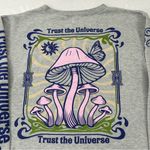 Obsessive Love Trust The Universe Enjoy Nature Gray Pullover Crewneck Sweatshirt Photo 7