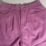 Iden Ditto High Waisted Pink Cotton Roll‎ Hem Casual Summer Women's M Size M Photo 4