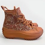 Converse  Run Star Hike High Top Pink Quartz White Floral 571877C Women Size 7.0 Photo 1