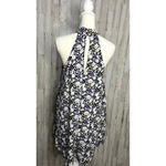 Lulus  Women's XS Black Floral Halter Swing Dress Short‎ Casual Photo 7