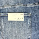 Risen  High Rise Basic Capri Jeans Size 3XL NWT Dark Stretch Distressd Hem Photo 12