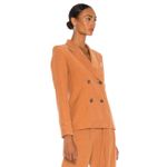 Smythe DB Tuck In Blazer Size 2 Orange Photo 3