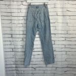 PacSun  Dad Jeans Straight Light Wash High Rise Distressed Women’s 24 Button Fly Photo 9
