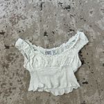 Princess Polly  Love Galore White Smocked Crop Top | Size 8 Photo 3