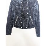 Free People  Dusk till Dawn Velvet Jacket Size XS Band Military Black Y2K Boho Photo 9