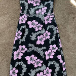 PEEP STUDIO strapless dress black with Pink White floral print size‎ 3 Size undefined Photo 0