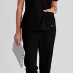 Grey's Anatomy ✨ Spandex Stretch Eden Black Sz Small Jogger✨ Photo 0