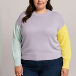 Chicsoul color block Sweater size 3xl Purple Photo 0