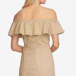 1. State  Womens Khaki Sleeveless Above The Knee Sheath Dress Photo 44