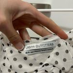 Urban Outfitters  White Crop Polka Dot Tank Top Photo 3