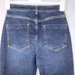 Pilcro  Anthropologie the Annie high rise straight‎ leg jeans raw hem denim blue Photo 7
