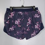 Under Armour  Blue & Purple Floral Athletic Running Yoga Sporty Shorts Medium Photo 1