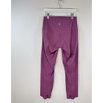 Lululemon  Women Leggings Purple Wunder Under Crop Scallop Pull On Stretch Size 6 Photo 6