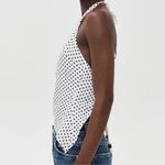 Reformation Reese Black White Polka Dot Top New! Photo 2