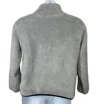 PINK - Victoria's Secret PINK Victoria’s Secret Light Gray Teddy Fleece Zip-Up Jacket Size Medium Photo 7