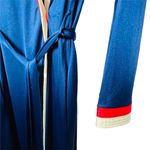 Vintage Tom Bezduda Womens Robe Blue Stripes Small Nylon Made USA House Coat u Size undefined Photo 2