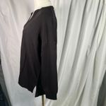 Lou & grey SignatureSoft Black Split Neck Tunic Top Size Small New Luxury Photo 4