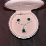 Kohls Kohl’s Emerald Necklace And Earrings  Photo 0