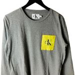 Calvin Klein Jeans Vintage 90s T Shirt Gray Large L Classic Pocket Graphic Tee Photo 1