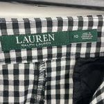 Lauren Ralph Lauren pants Black white Check Gingham print Size 10 Photo 4
