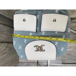 Juicy Couture Blue Denim Backpack with Rhinestone Logo & Heart Accents Photo 3