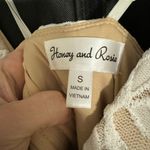 Honey and Rosie White Leaf Pattern Lace Mini Dress Photo 3